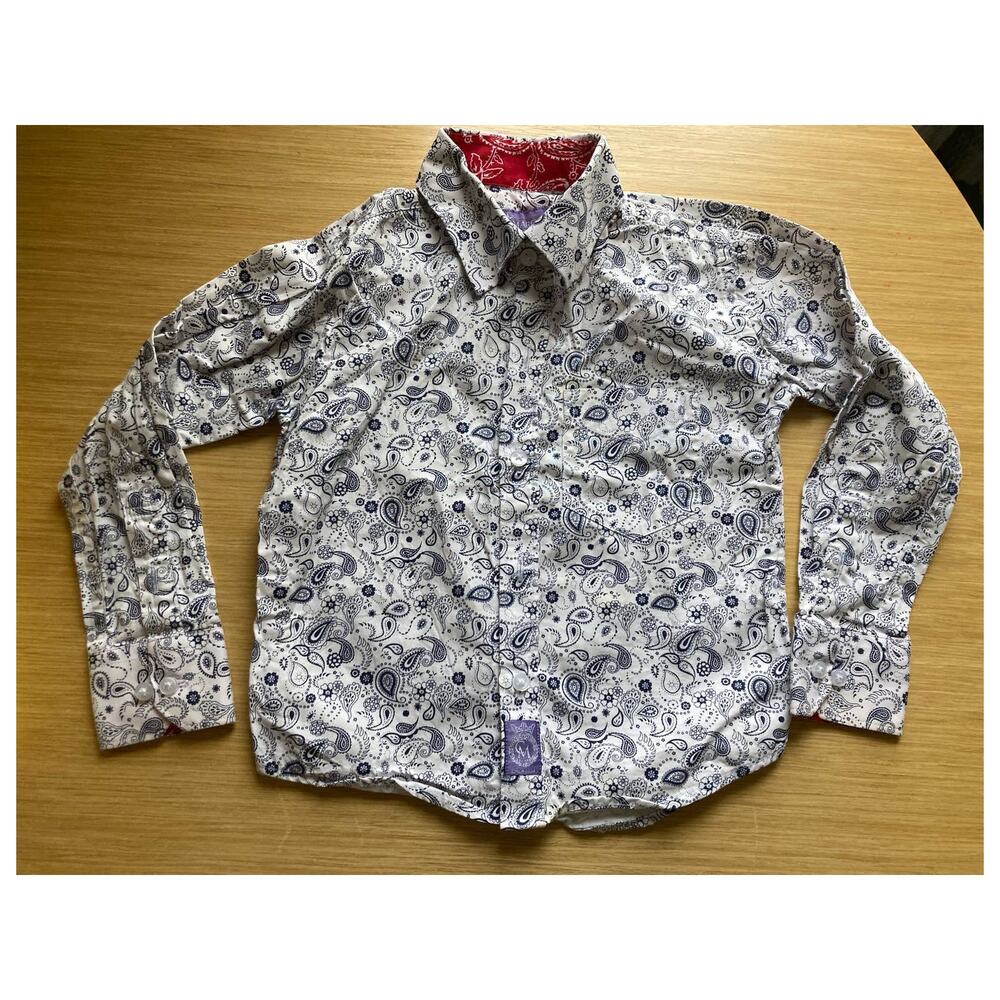 * Ciao Marco Paisley Button Front Shirt 2T wedding